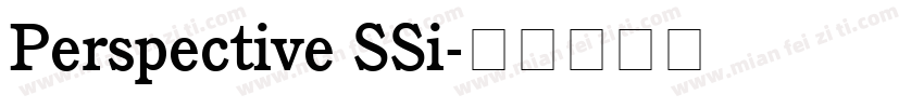 Perspective SSi字体转换